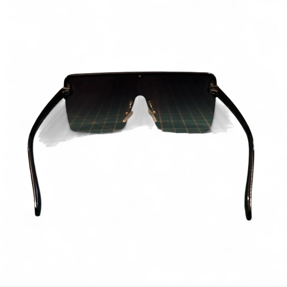 dark brown rectangular sunglasses - Picture 4 of 7